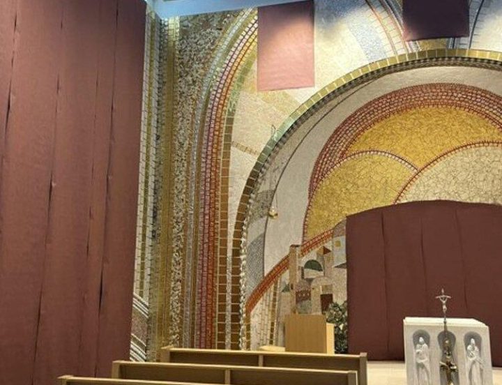 Knights of Columbus cover mosaics in Washington shrine created by priest artist accused of abuse